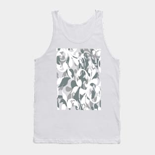 Victorian In Gray and White Tank Top